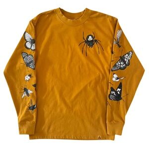 Nike ACG "Insect" Long Sleeve Yellow Loose Fit T-shirt Men's Size XS